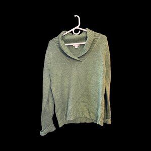 St John's Bay; Women's Large; Green Knit Sweater